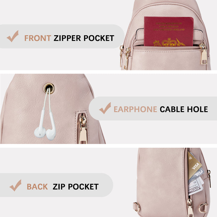 Aurora Beige Street Casual Trapeze Sling Bag