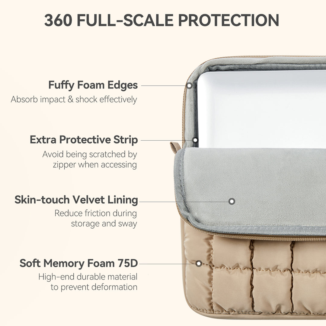 Protective Case Quilted Puffy Laptop Sleeve