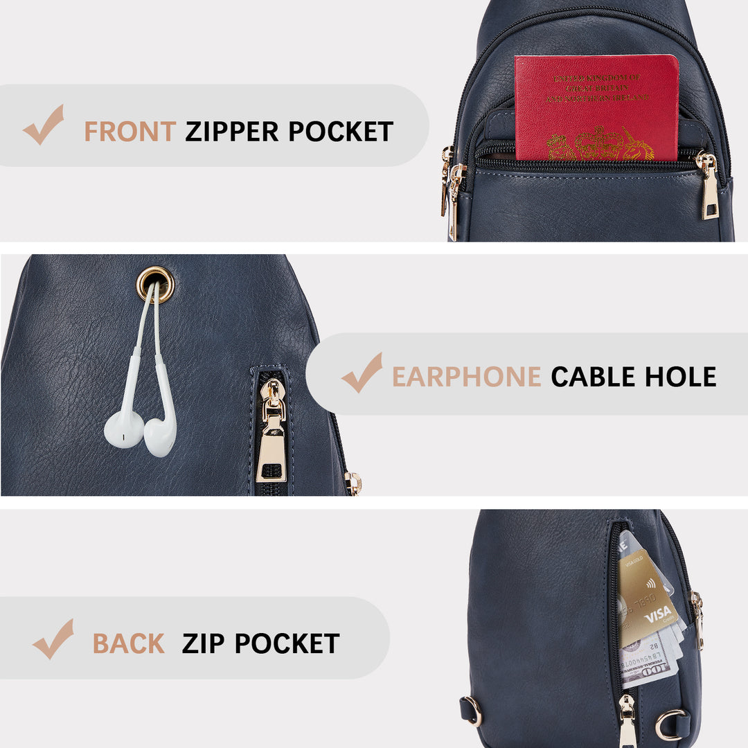 Aurora Beige Street Casual Trapeze Sling Bag