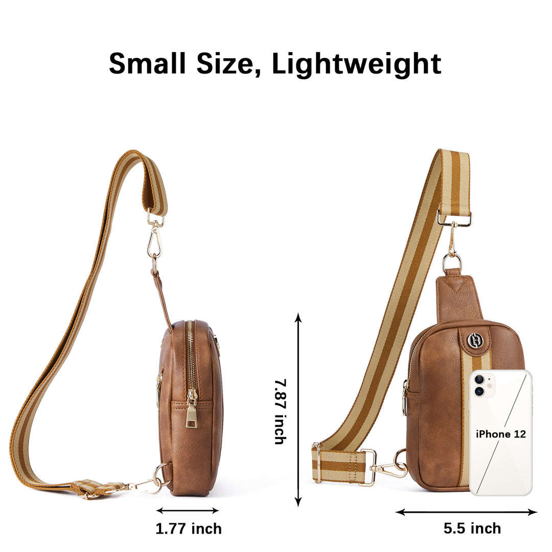 Aurora Removable Patchwork Color Guitar Strap Sling Bag