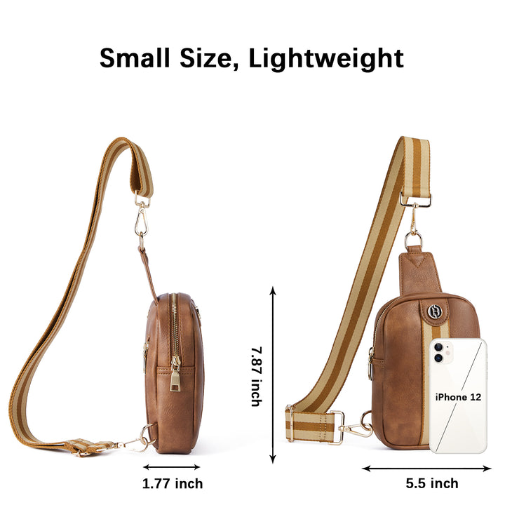 Aurora Removable Patchwork Color Guitar Strap Sling Bag