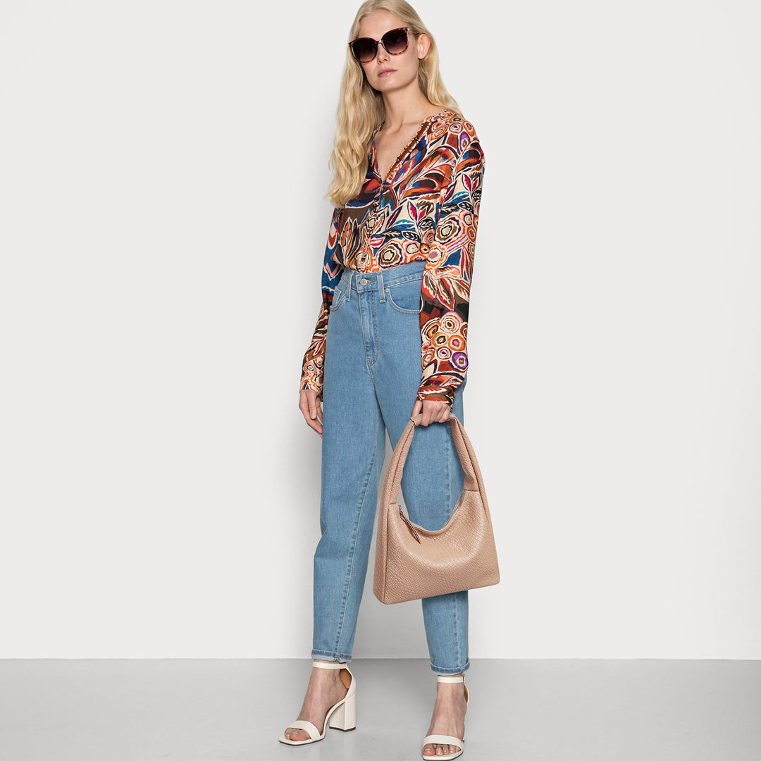 KWELI Croc Structured Curved Hobo Handbags