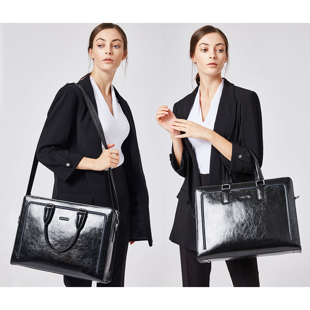 Carol Designer-Aktentasche für Damen – italienisches Leder