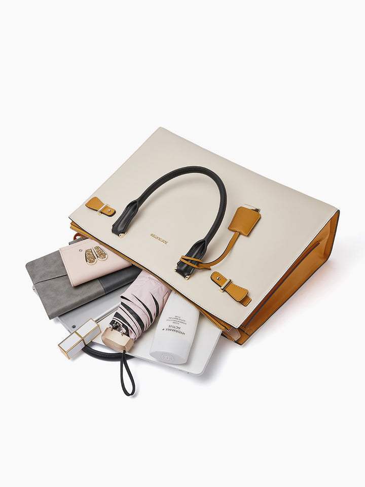 Mizuki Classic Leather Briefcase