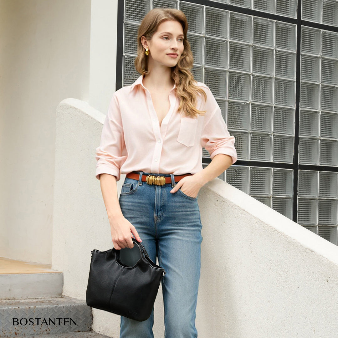 Nevin Vegan Leather Daily Tote Satchel