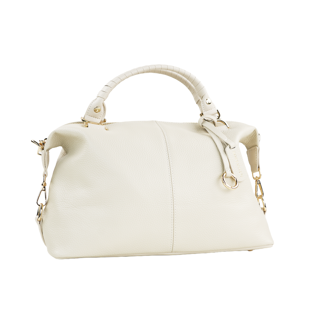 Nevin Genuine Leather Boston Handbag