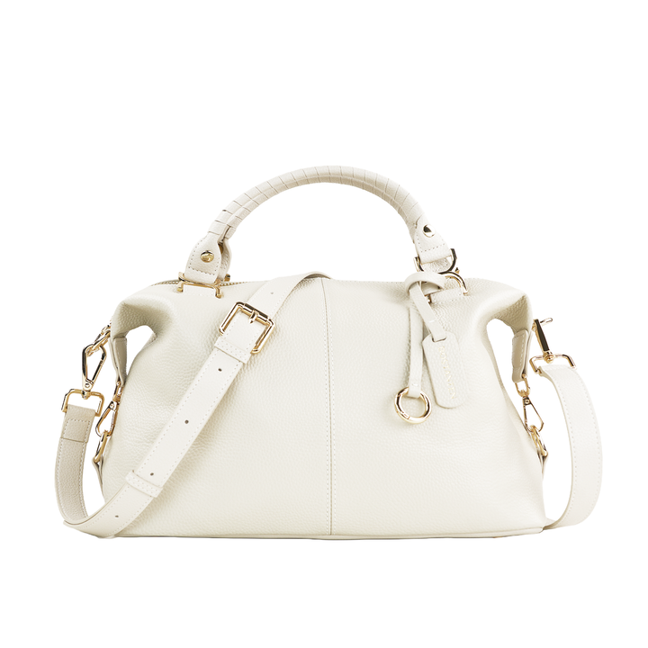 Nevin Genuine Leather Boston Handbag