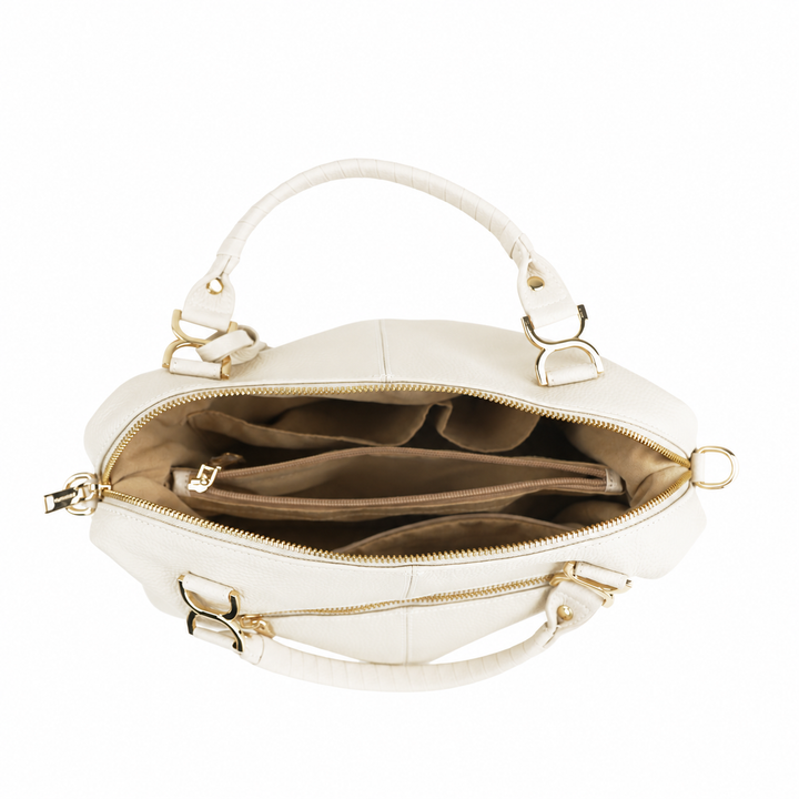 Nevin Genuine Leather Boston Handbag