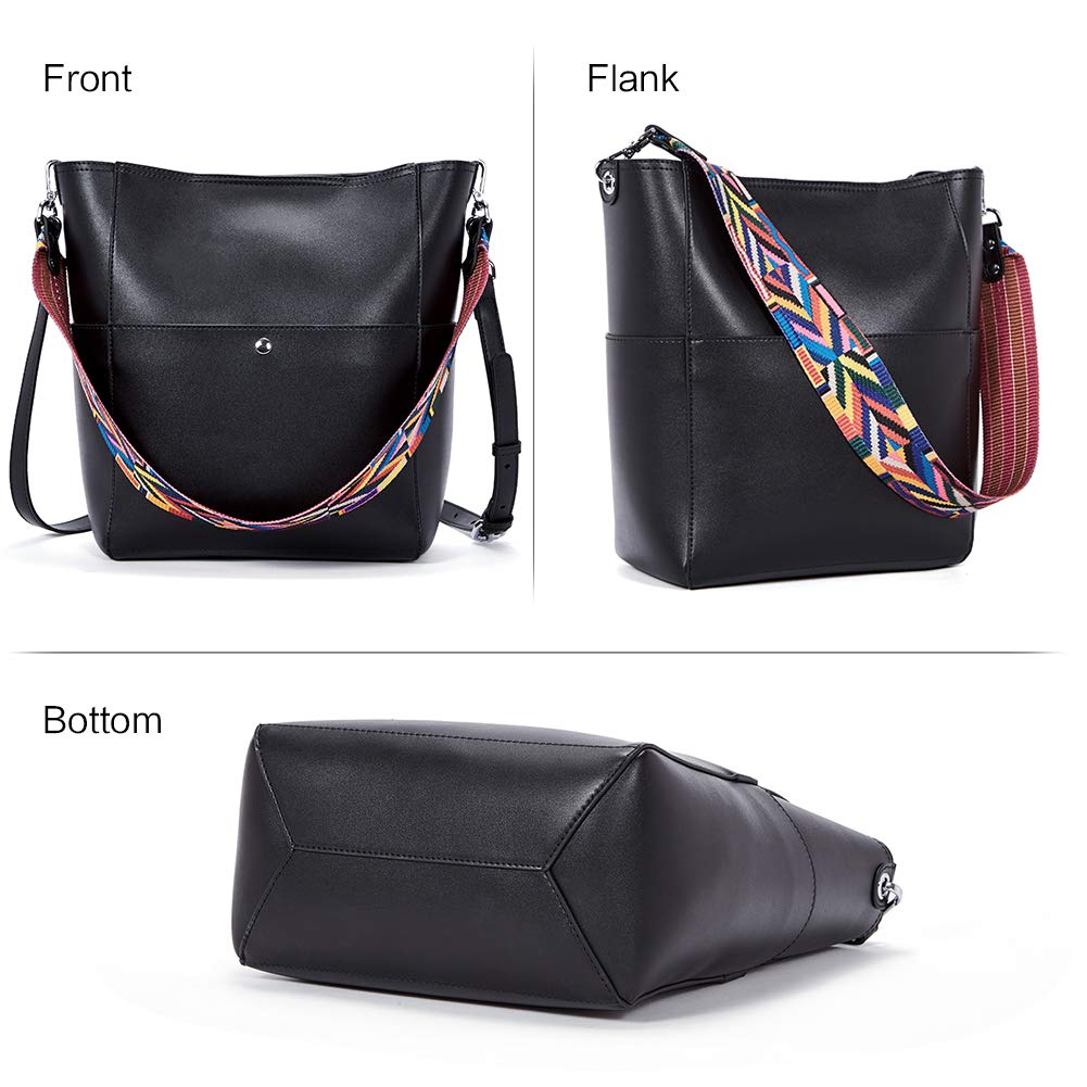 Bucket Bag for Women Vegan Leather | With 2 Shoulder Straps