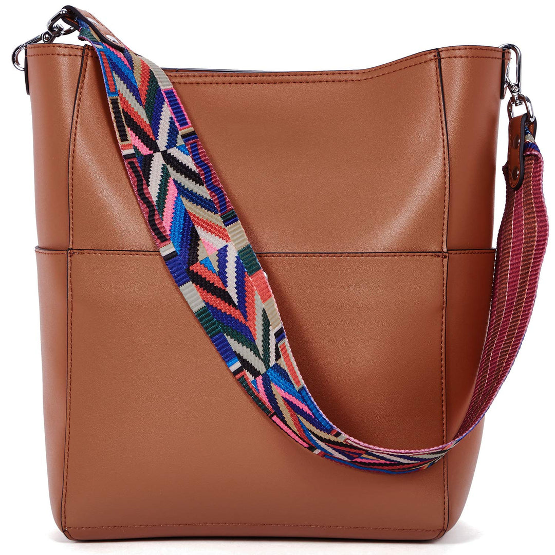 Bucket Bag for Women Vegan Leather | With 2 Shoulder Straps