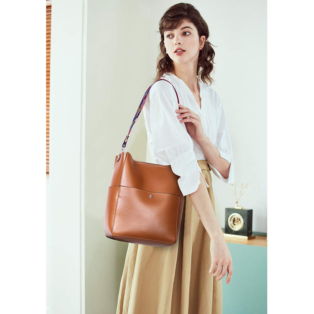 Bucket Bag for Women Vegan Leather | With 2 Shoulder Straps