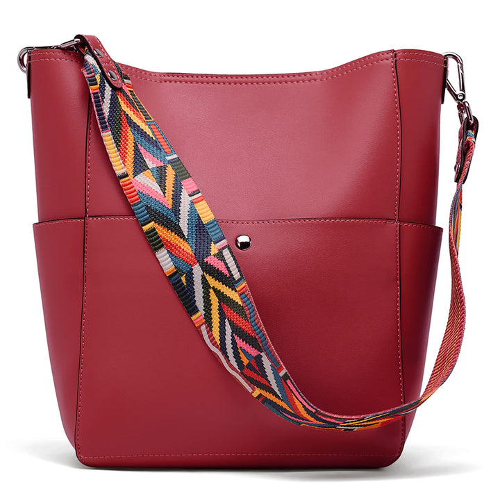 Bucket Bag for Women Vegan Leather | With 2 Shoulder Straps