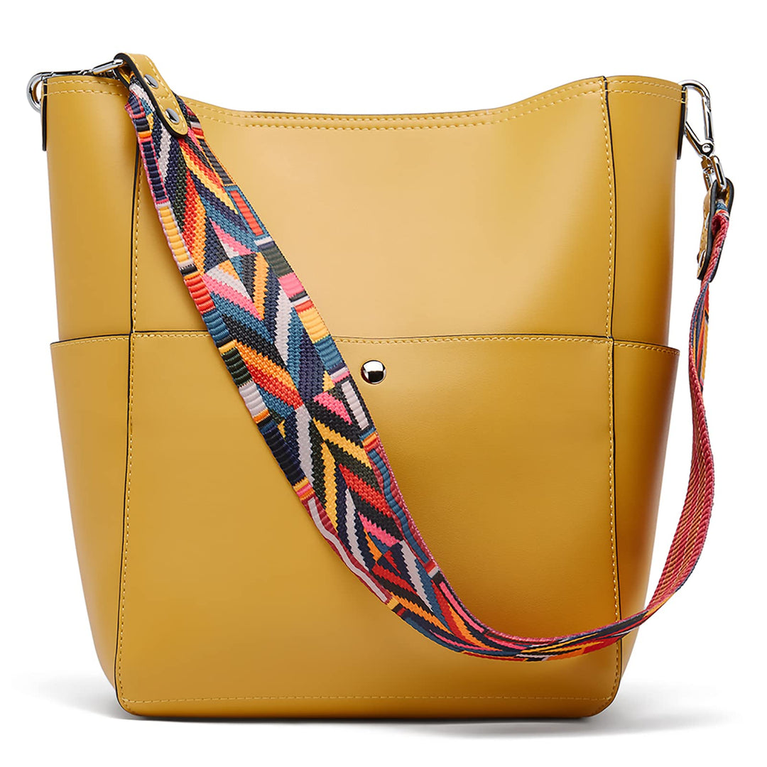 Bucket Bag for Women Vegan Leather | With 2 Shoulder Straps