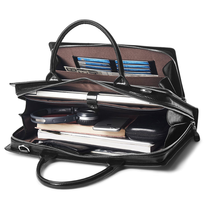 Carol Womens Leather Briefcase —  Capable - BOSTANTEN