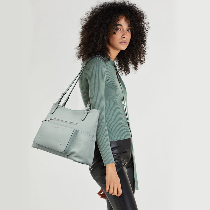 BOSTANTEN Women Handbag Leather Designer Satchel Pures Soft Hobo Bags Shoulder Top Handle Tote Work Bag - BOSTANTEN