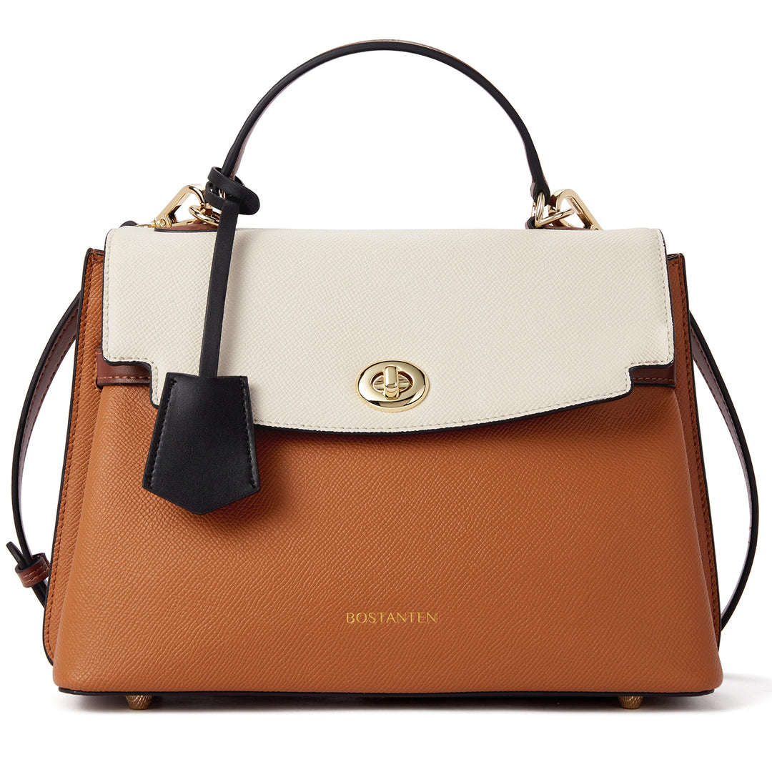 BOSTANTEN Top-handle Handbags for Women Designer Leather Crossbody Satchel Bags Shoulder Tote Purse - BOSTANTEN