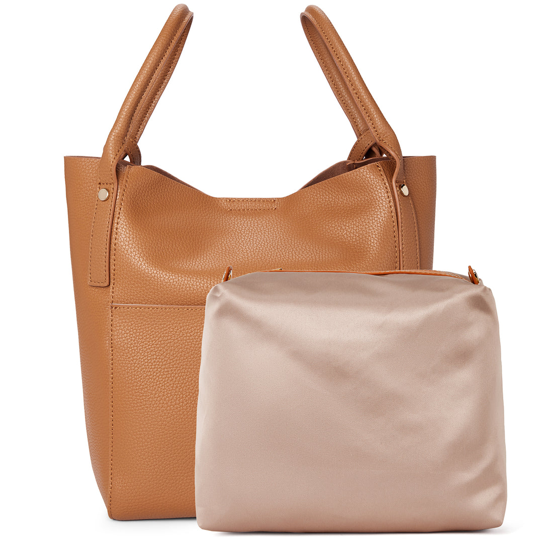 BOSTANTEN Women Handbags Leather Purses Designer Hobo Bucket Tote Bags with Zipper Pouch - BOSTANTEN