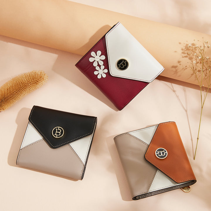Rozenn Western Checkbook Wallet —— Elegant Patterns - BOSTANTEN