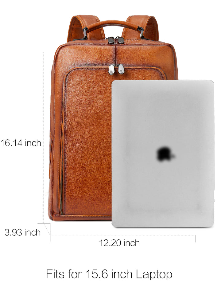 Large Vintage Travel Backpack for Men - Accordion Structure