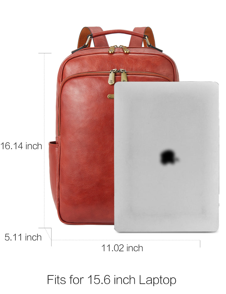 Multifunktionaler Designer-Lederrucksack – groß und leicht 
