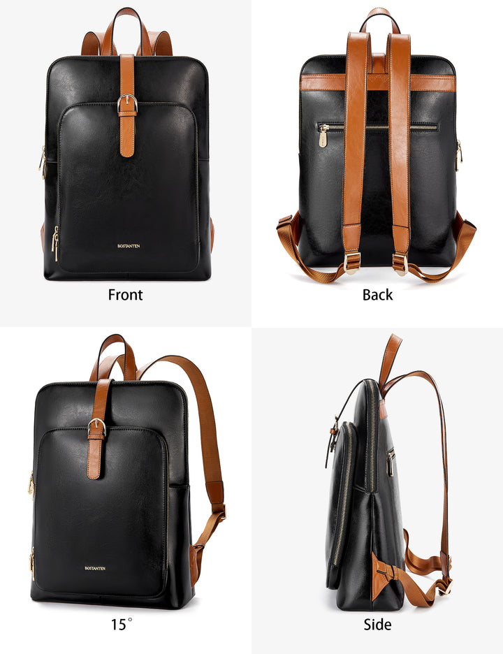 Vrba Leather Backpacks with Laptop Compartments for Women