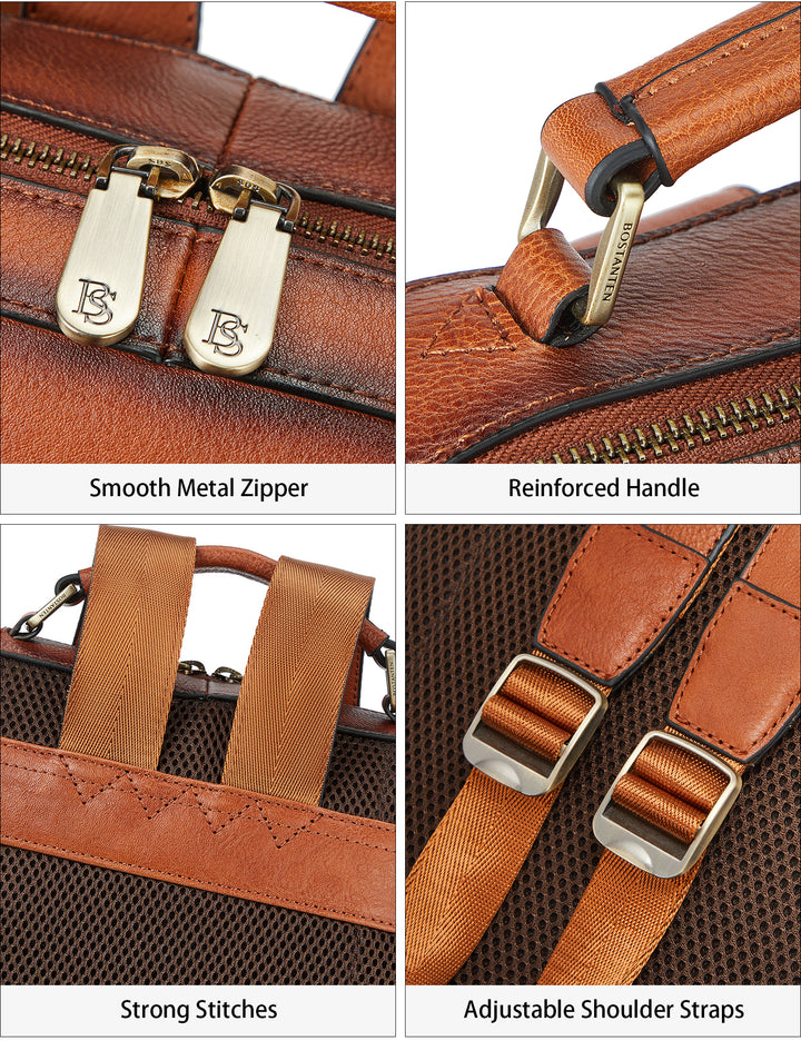 Nombongo Handmade Brown Vintage Leather Backpack