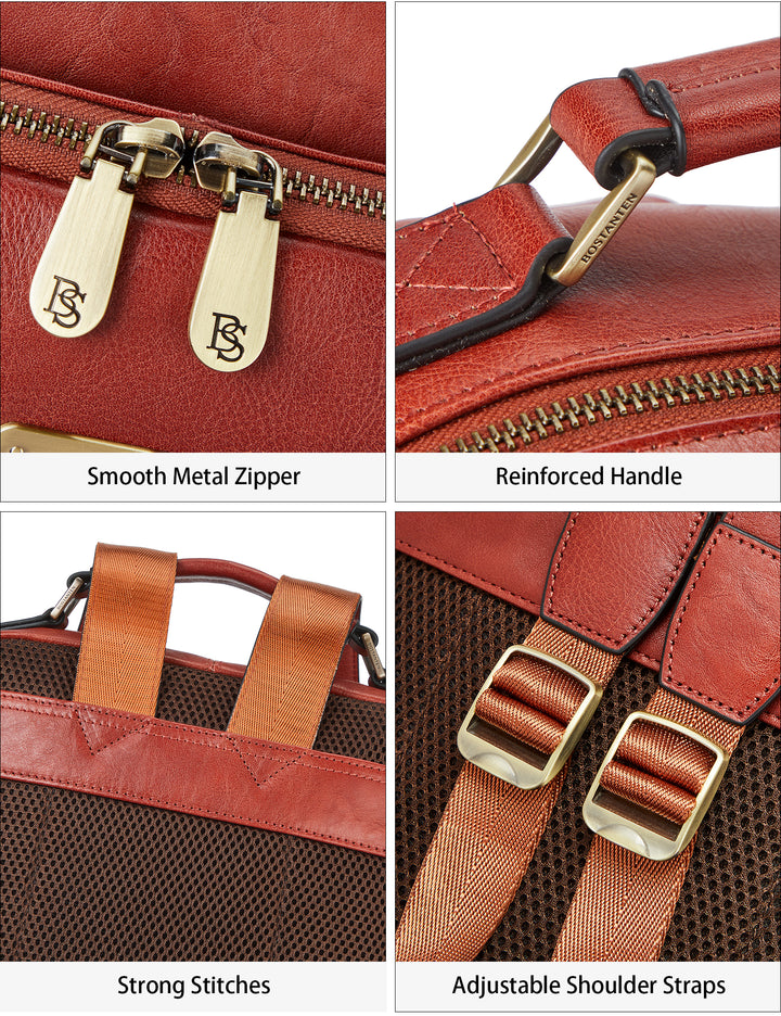 Multifunktionaler Designer-Lederrucksack – groß und leicht 