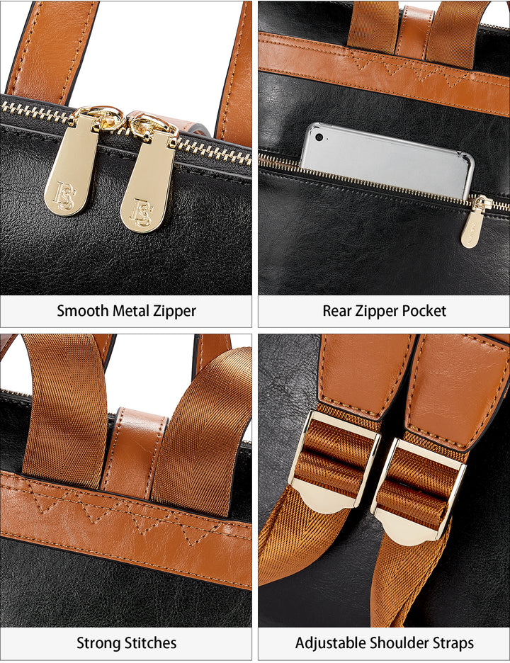 Vrba Leather Backpacks with Laptop Compartments for Women