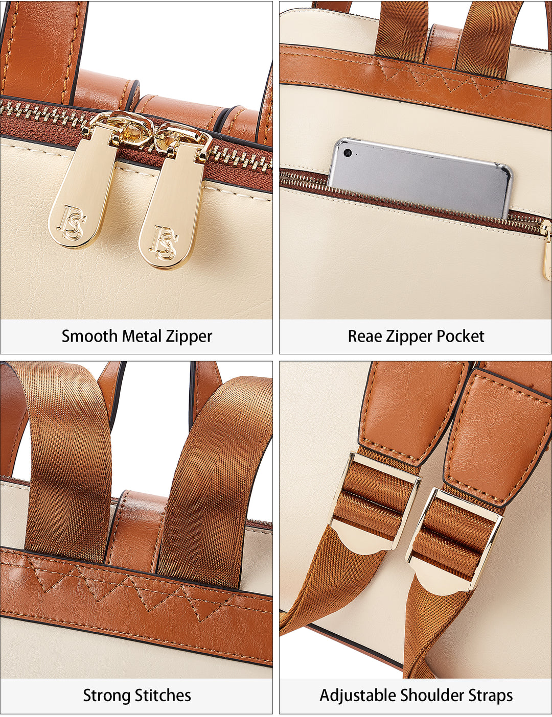 Vrba Leather Backpacks with Laptop Compartments for Women