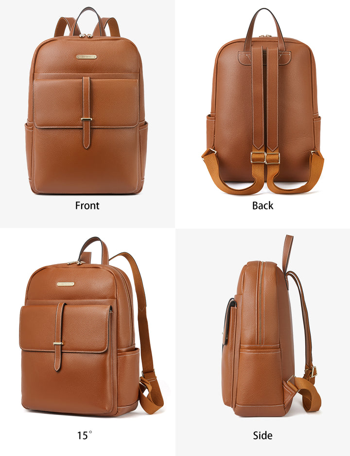 Vallis Professionelle Computertasche aus Leder für Damen 