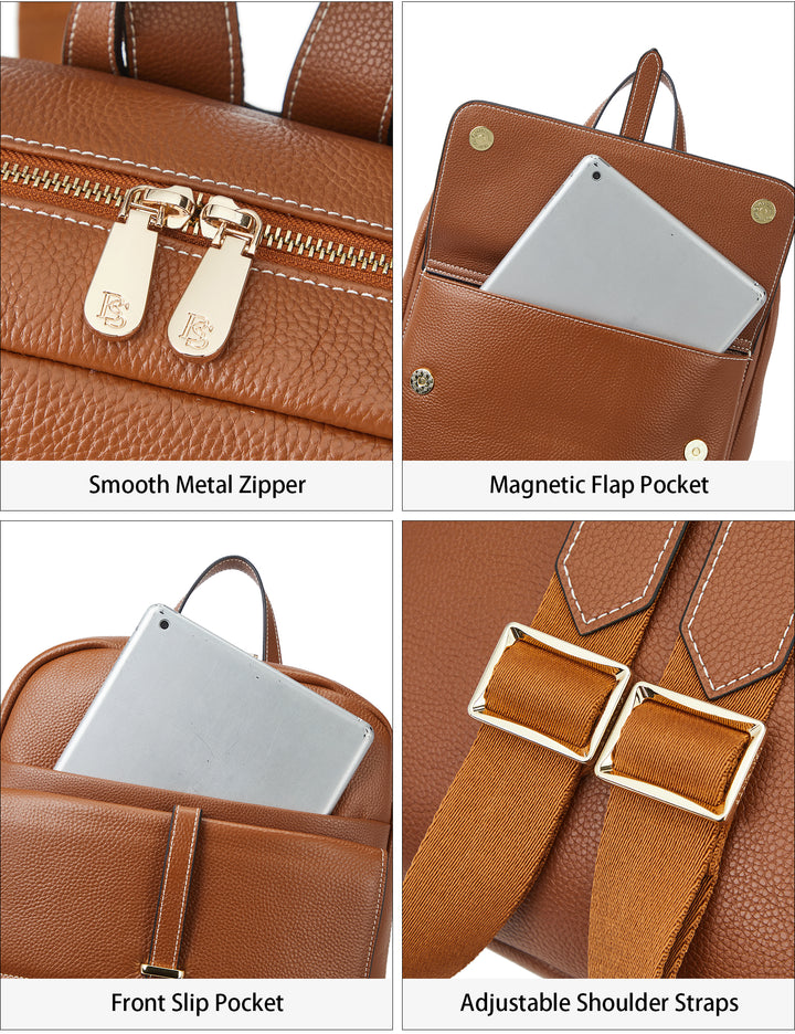 Vallis Professionelle Computertasche aus Leder für Damen 