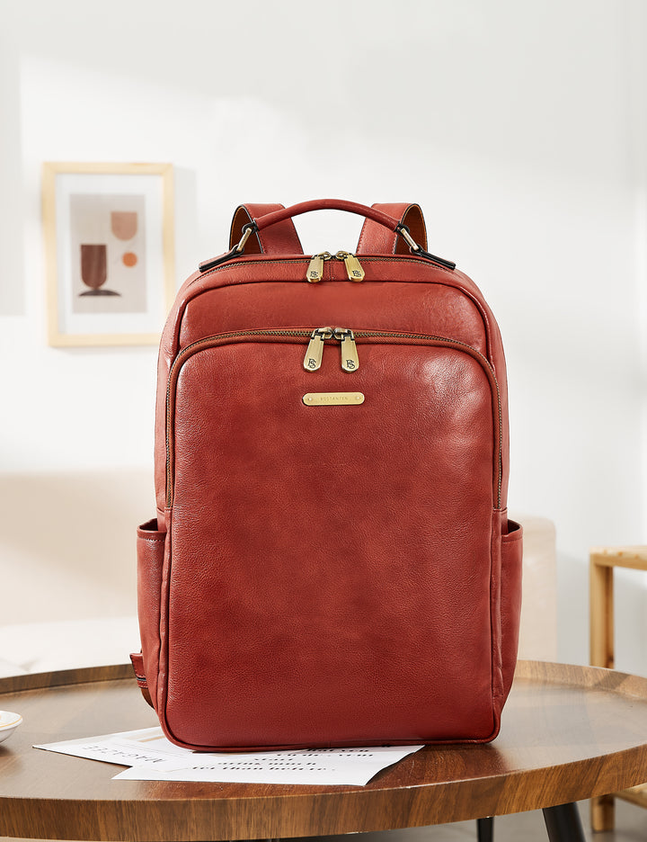 Multifunktionaler Designer-Lederrucksack – groß und leicht 