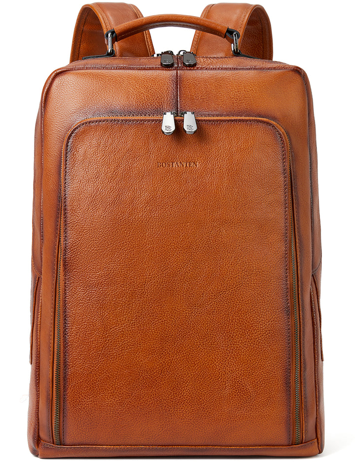 Large Vintage Travel Backpack for Men - Accordion Structure