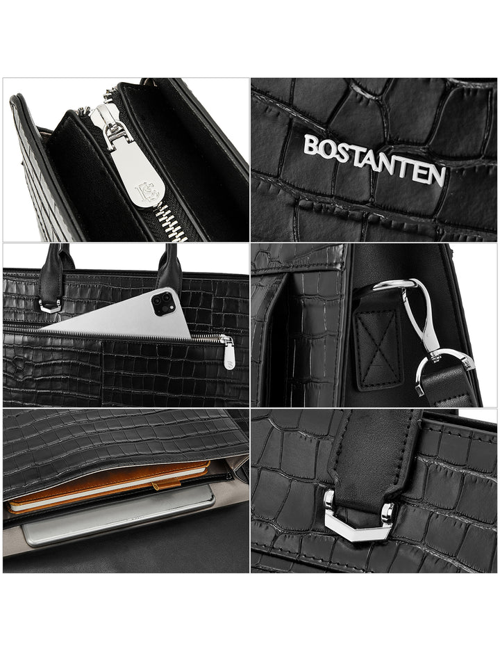 Mizuki Briefcase With Shoulder Strap — Security - BOSTANTEN