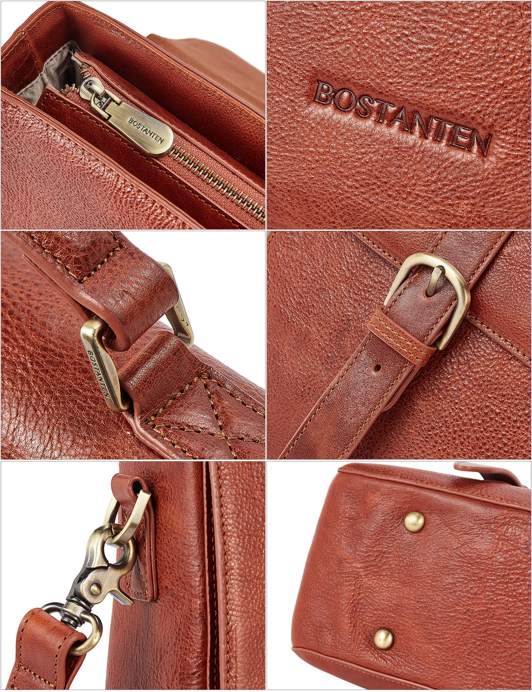 15.6 Inch Italian Leather Men's Briefcase for the Modern Professional