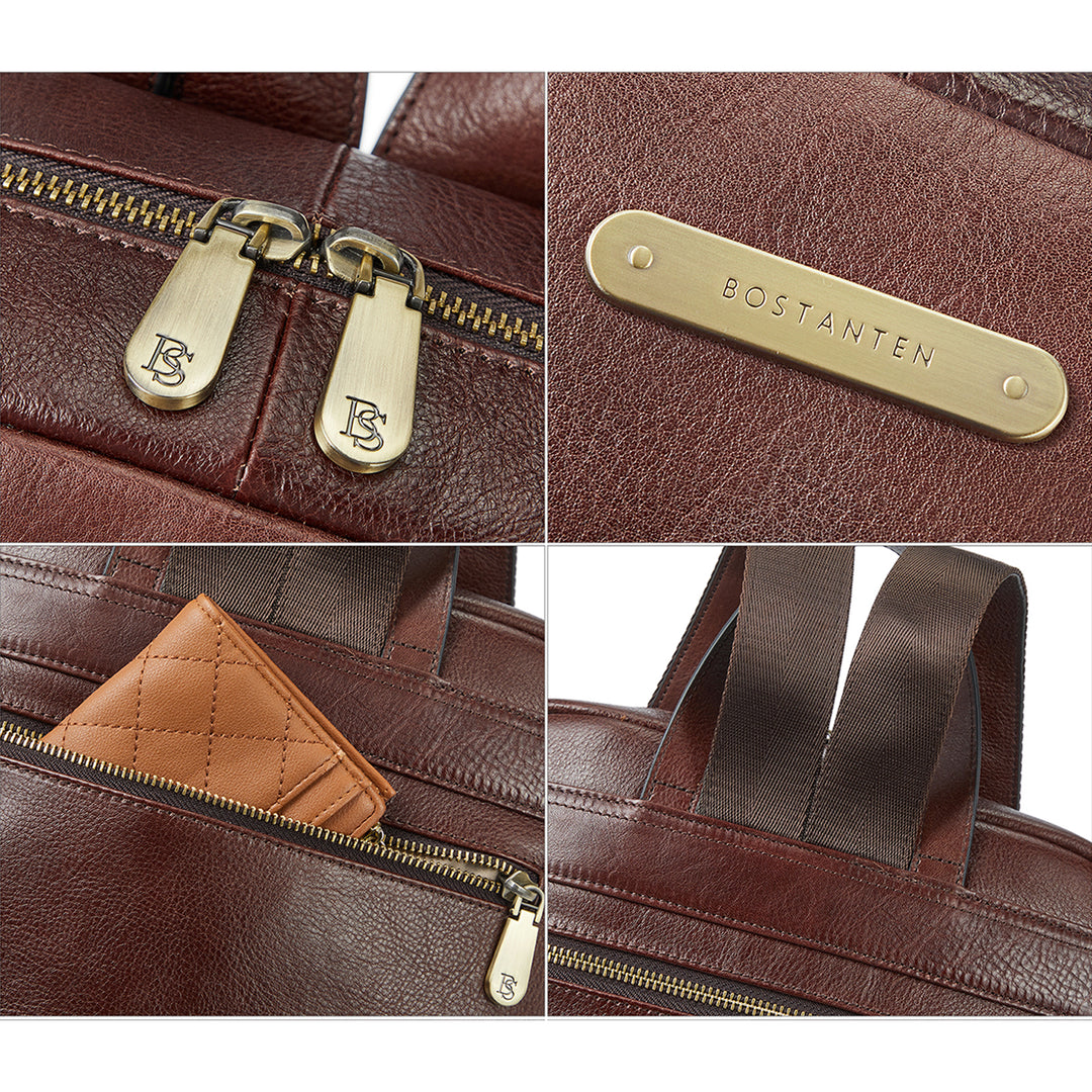 Minoru Women's Leather Business Laptop Backpack —— Full Grain - BOSTANTEN
