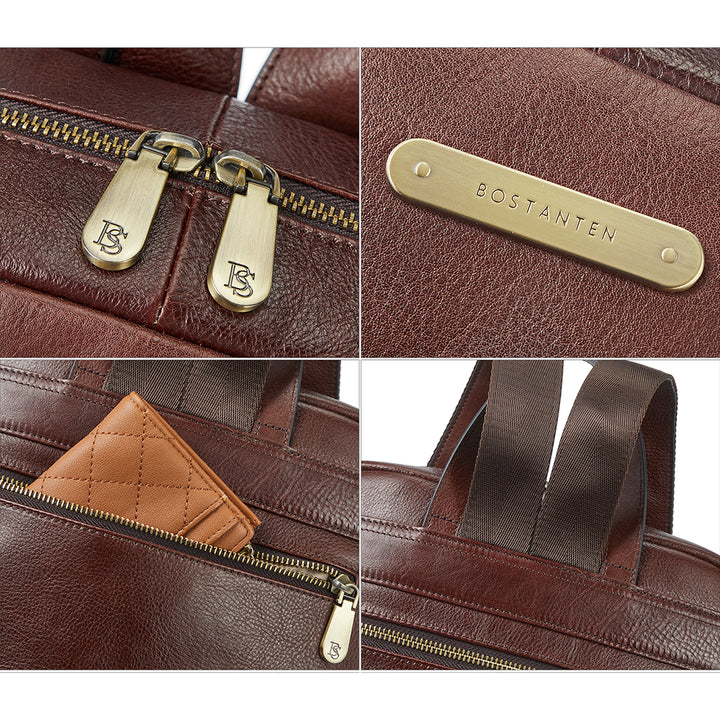 Minoru Women's Leather Business Laptop Backpack —— Full Grain - BOSTANTEN