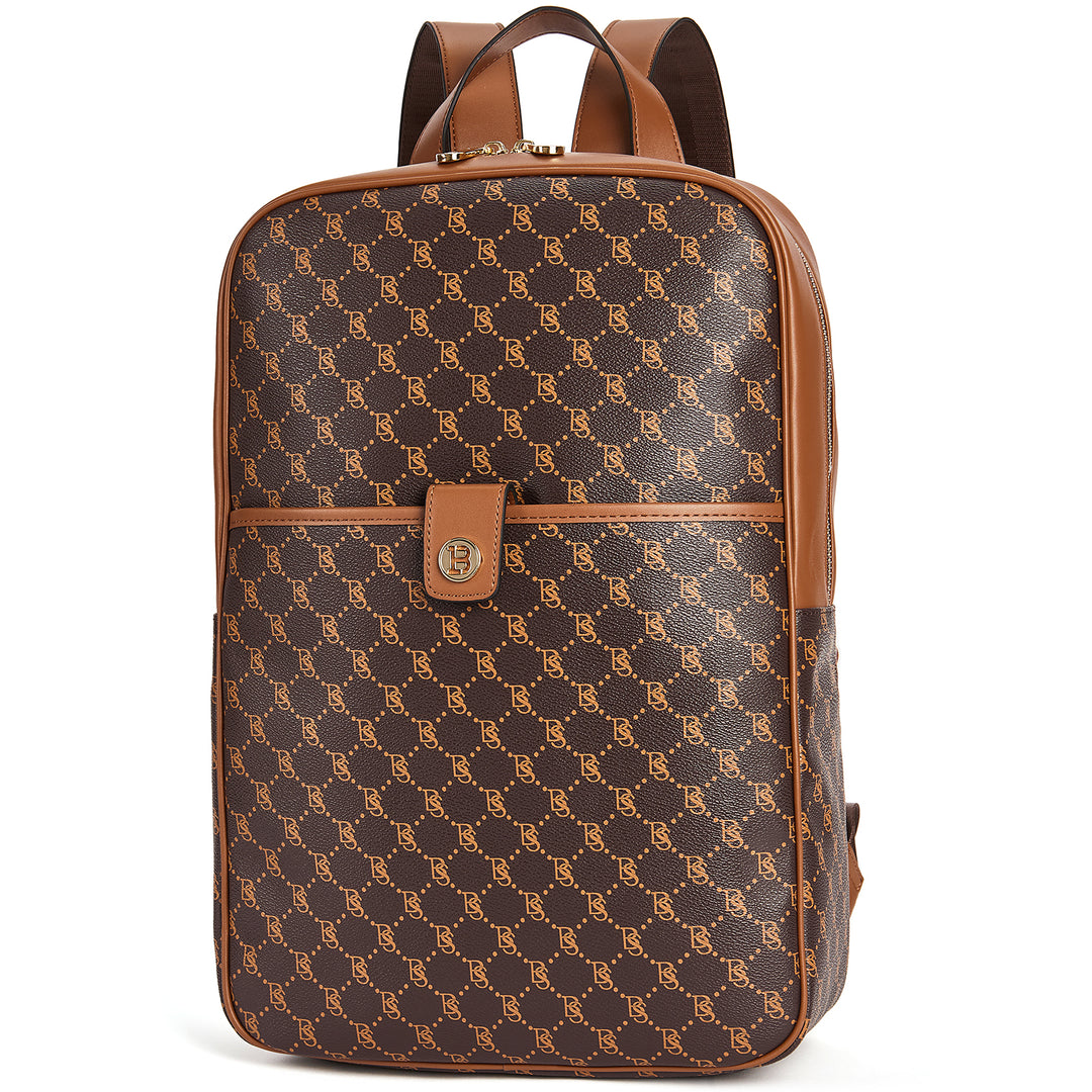 Libe Leather Laptop Backpack for Women  For Travel - BOSTANTEN