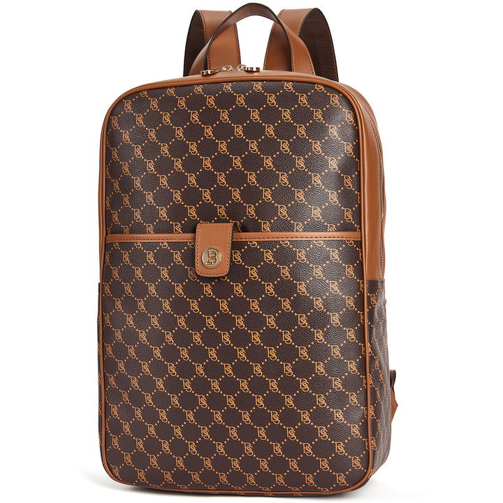Libe Leather Laptop Backpack for Women  For Travel - BOSTANTEN