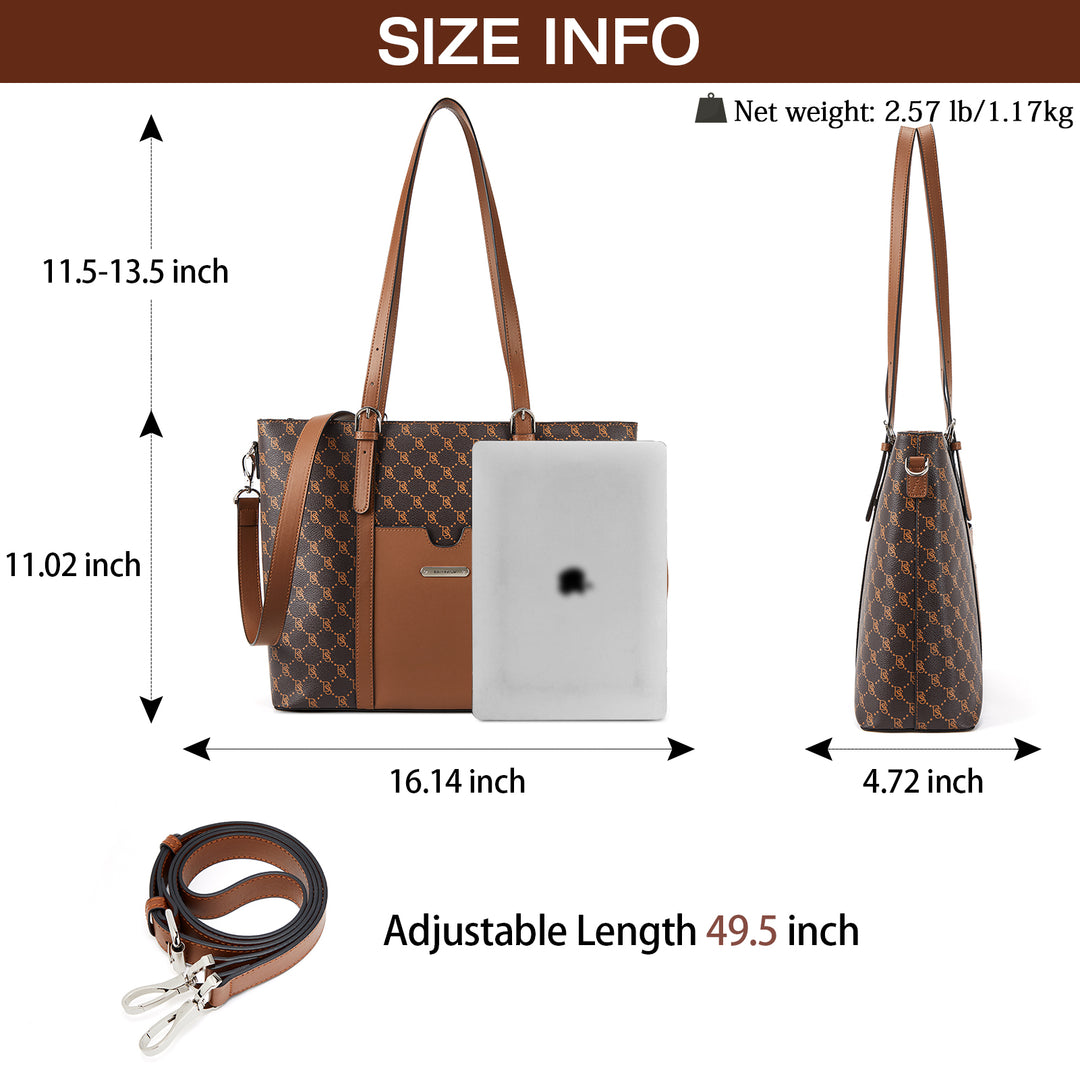 Carol  Women Briefcase  —  Vintage Tote - BOSTANTEN