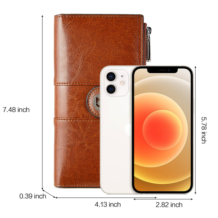 Lomy  Real Leather Wallet Womens — RFID Blocking - BOSTANTEN
