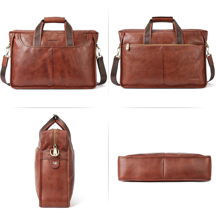 17 inch Men's Briefcase Messenger Bag — Business Lawyer - BOSTANTEN
