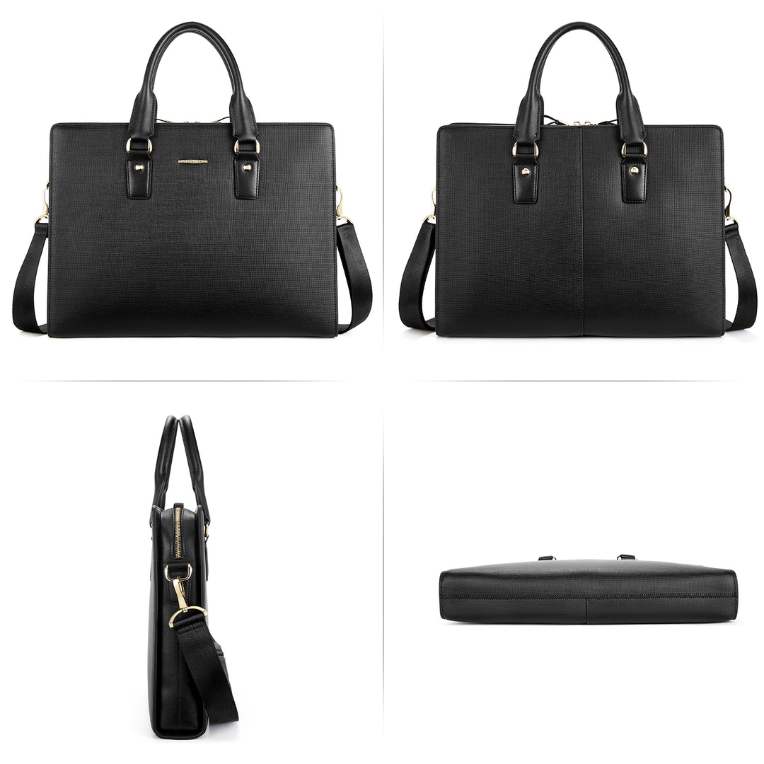 Johan Leather Lawyers Briefcase - Premium Laptop Bag