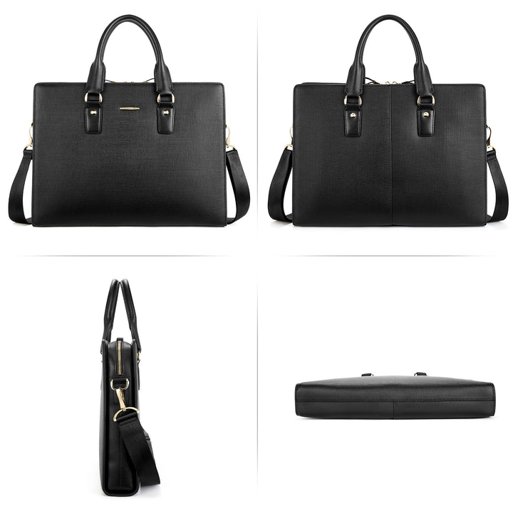 Johan Leather Lawyers Briefcase - Premium Laptop Bag