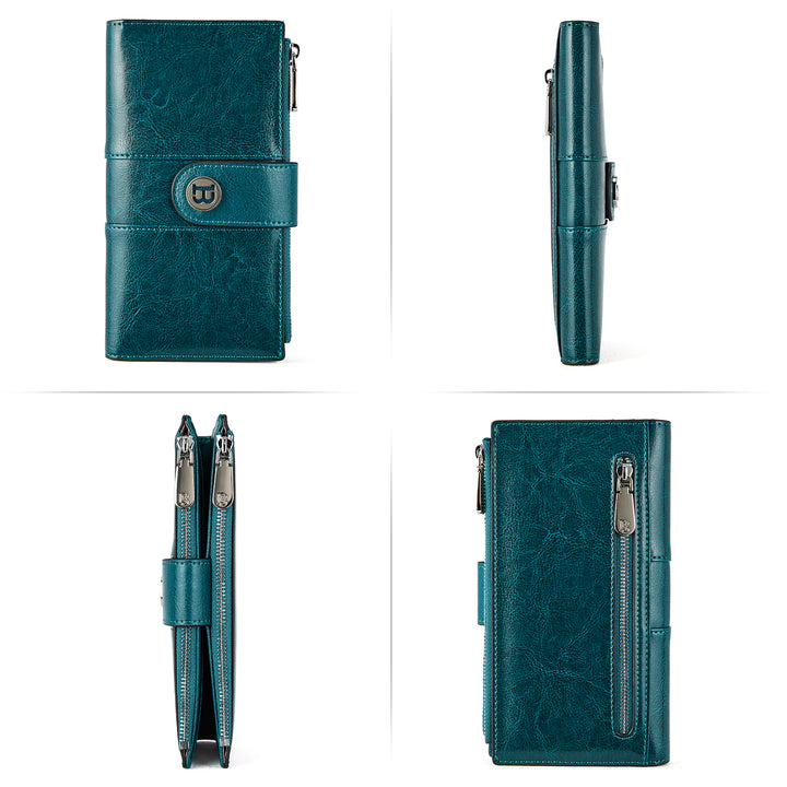 Lomy  Real Leather Wallet Womens — RFID Blocking - BOSTANTEN