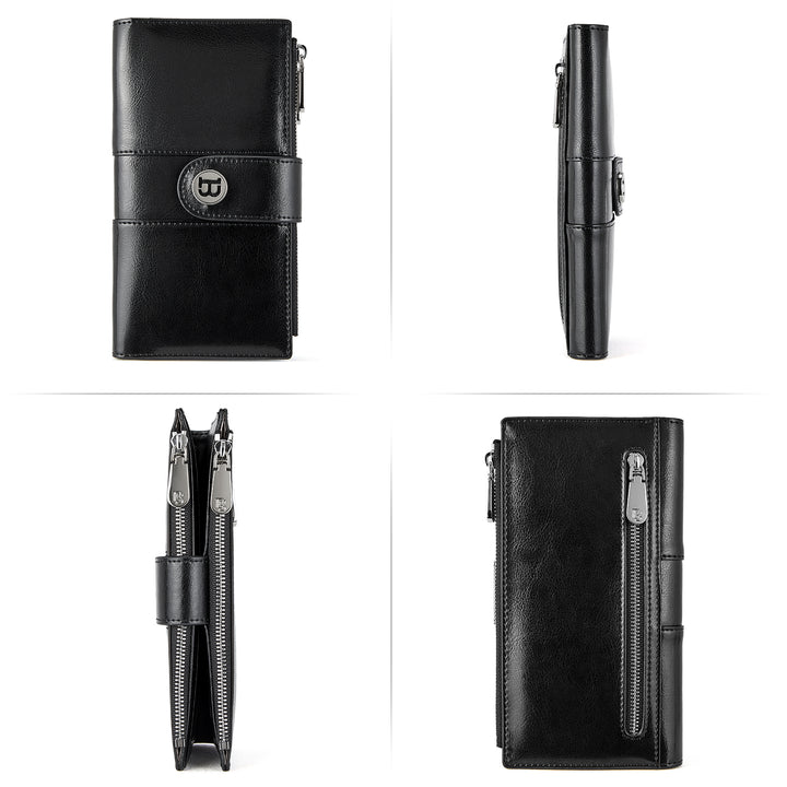 Lomy  Real Leather Wallet Womens — RFID Blocking - BOSTANTEN