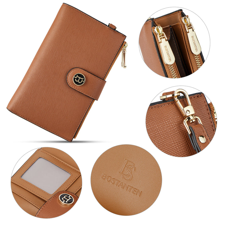 Rozenn  Slim Wallet Leather —— Multi-Function - BOSTANTEN