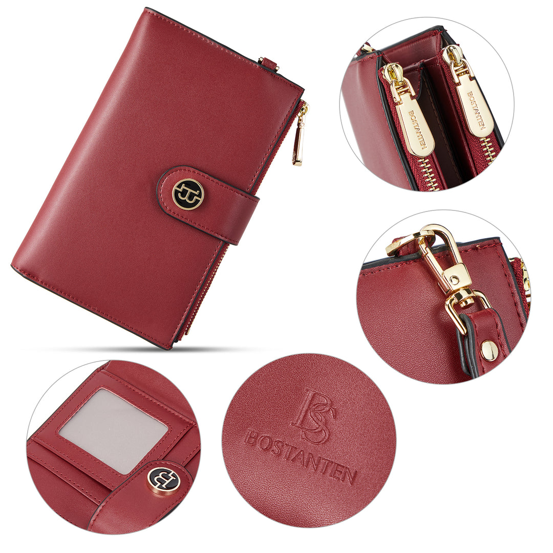 Rozenn  Slim Wallet Leather —— Multi-Function - BOSTANTEN