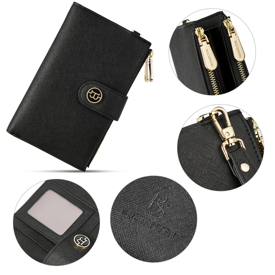 Rozenn  Slim Wallet Leather —— Multi-Function - BOSTANTEN