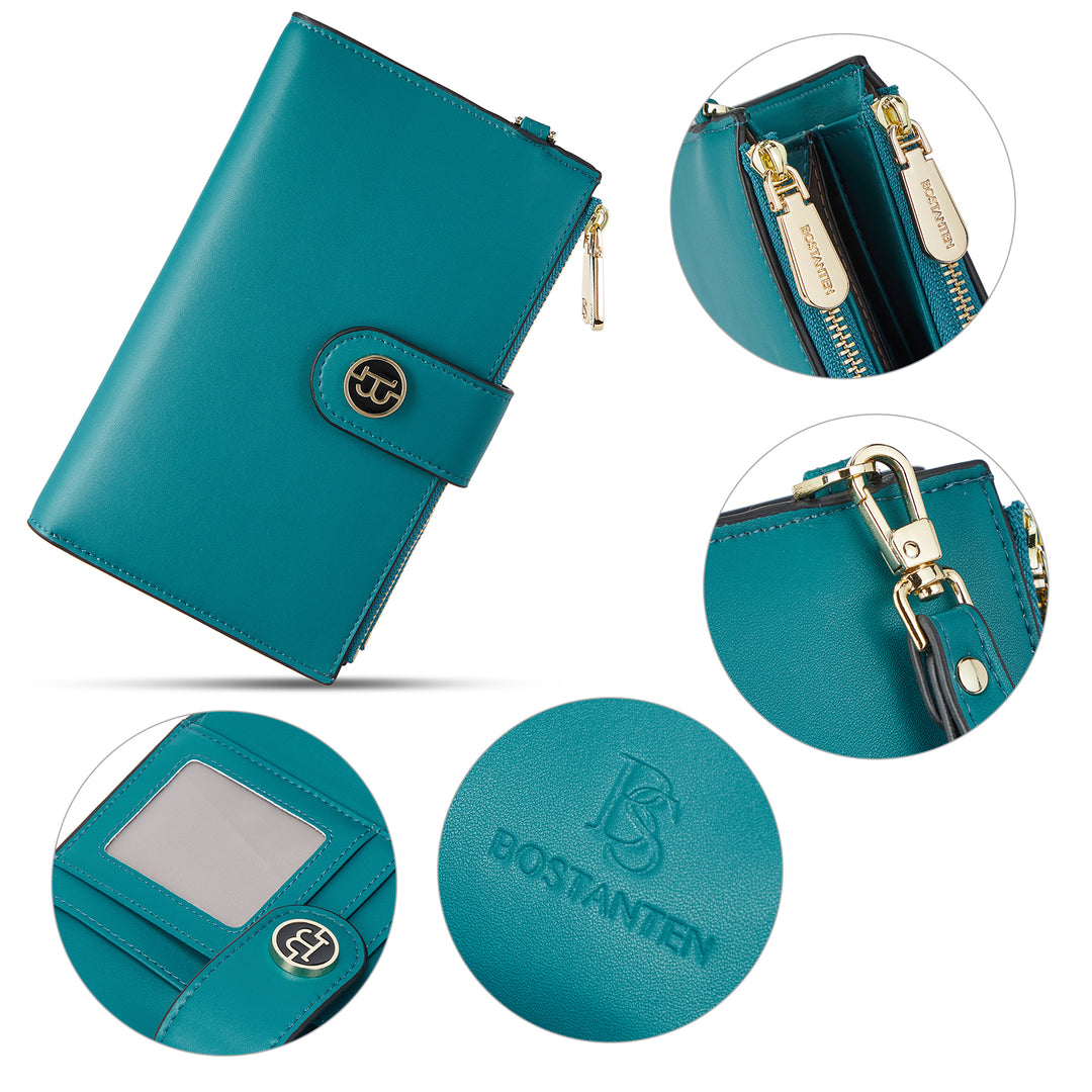 Rozenn  Slim Wallet Leather —— Multi-Function - BOSTANTEN